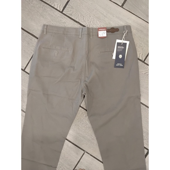 Aiopeson Premium Goods Mens Chino Pants Gray Khaki Stretch Cotton Size 38 NWT - Picture 5 of 5